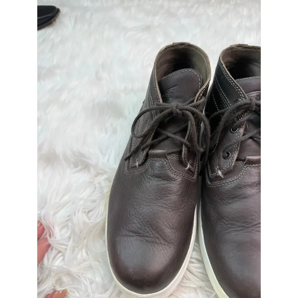 Red Wing Soft Toe Leather Chukka Boots 8715 Extralight Soles Gray Size 10.5